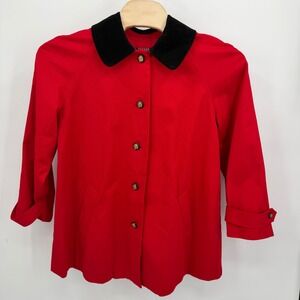 LAUREN‎ Ralph Lauren Women's 2X Riding Jacket Red Black Equestrian Horse Lined